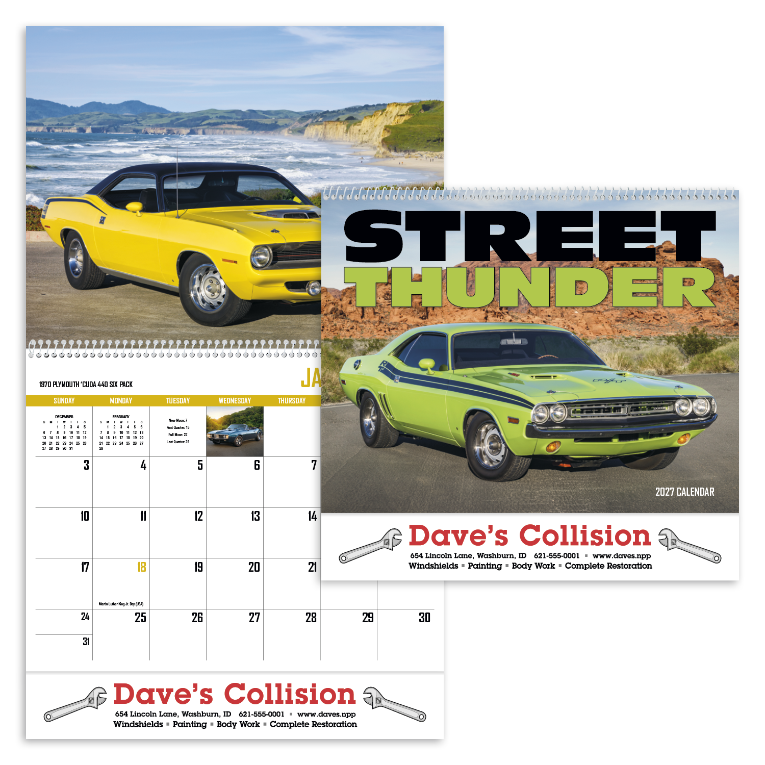 HotLine® Products Street Thunder Appointment Calendar - Spiral 71